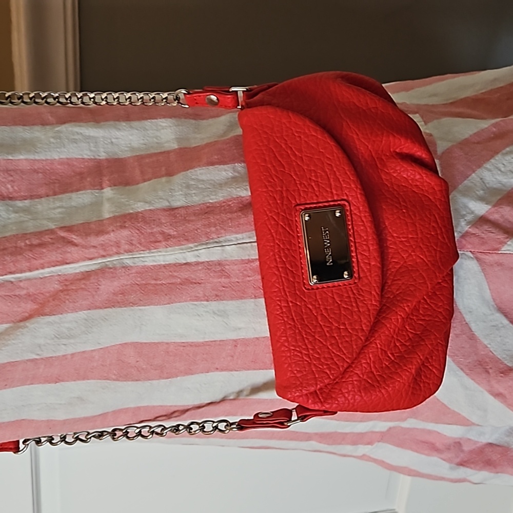 Red Nine West crossbody purse